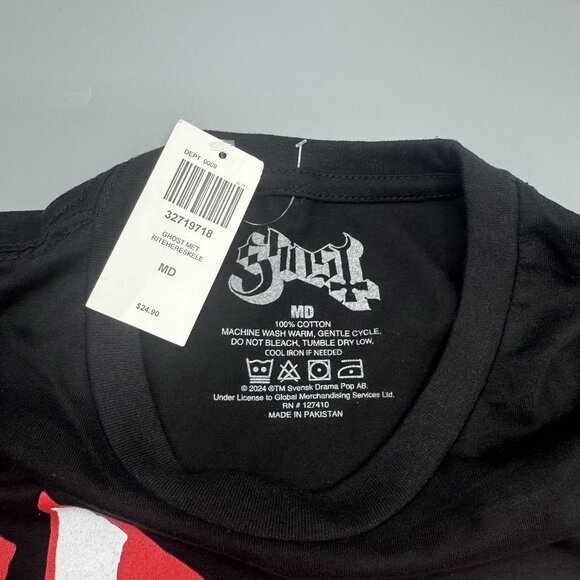 Ghost Band Rite Here Rite Now Skeleton Dance T-Shirt MEDIUM New - Picture 5 of 6